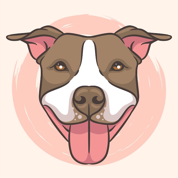 Pitbull terrier hunderasse haustier, pitbull kopf