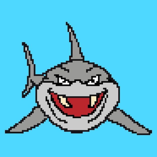 Pixel art hai