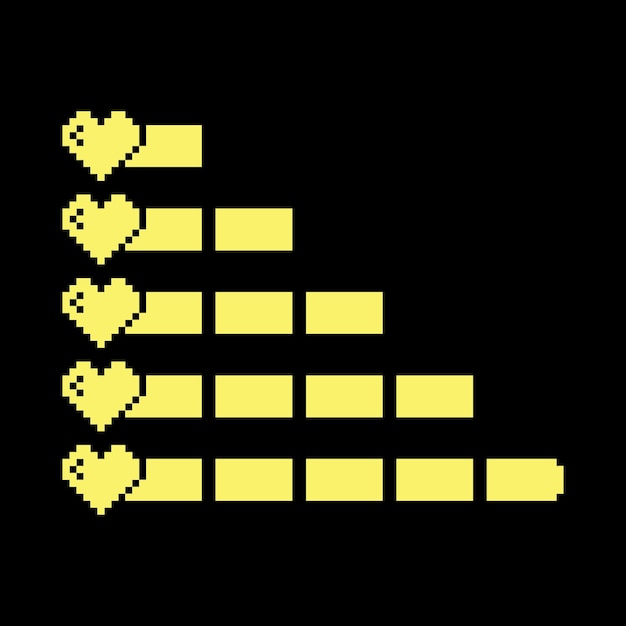 Pixel-Art-Set minimalistisch Vintage-Ästhetik Retro-Sprite-Design