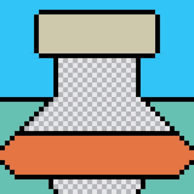 Pixel-Art Social-Media-Post-Vorlage-Design
