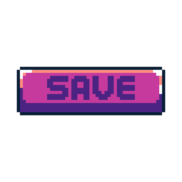 Pixel-Art-Ui-Schaltfläche