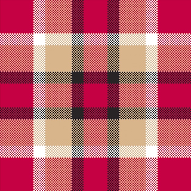 Pixelhintergrund. modernes nahtloses musterplaid. . tartan schottisches textil. schönheitsfarbe madras ornament.