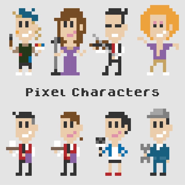 Pixelzeichen 8 Bit-Avatar