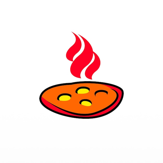 Vektor pizza-illustration hintergrundvektor italienisches fast food clip-art-design