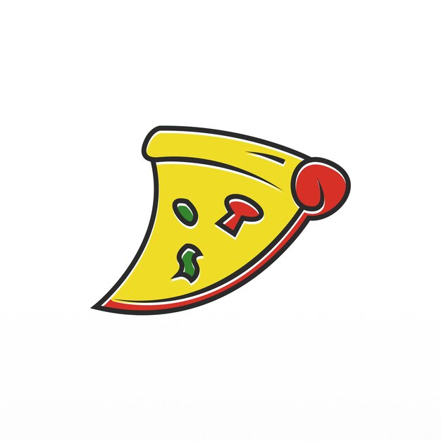 Vektor pizza-illustration hintergrundvektor italienisches fast food clip-art-design