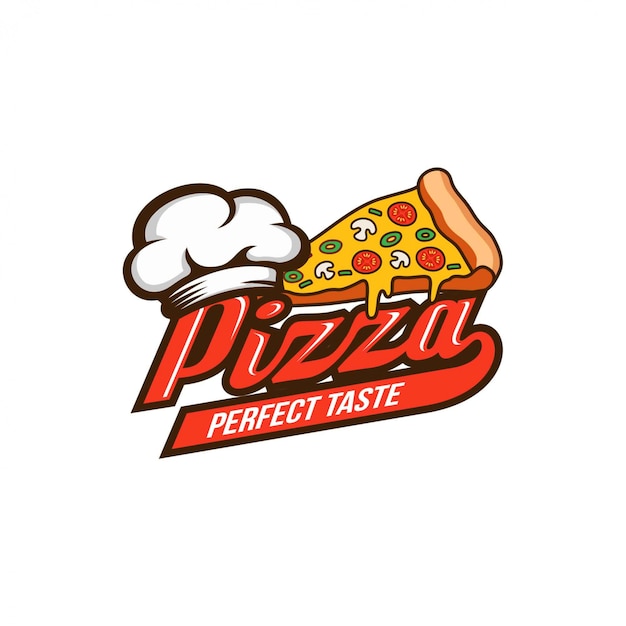 Vektor pizza-logo-design-vorlage