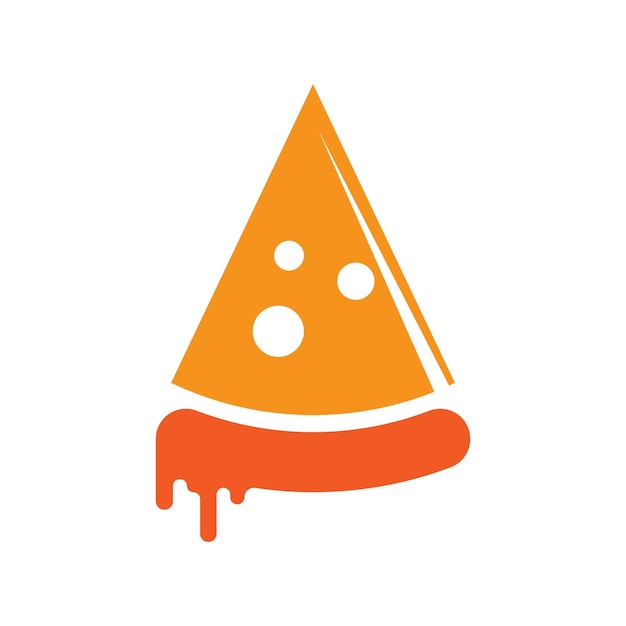 Pizza-logo-illustrationsvektor