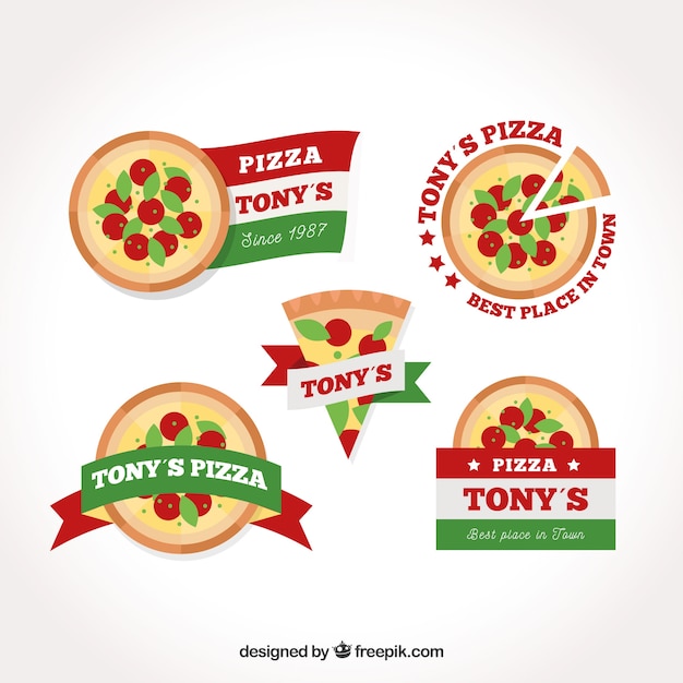 Pizza-logo-kollektion