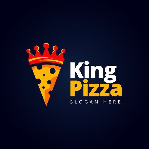 Pizza-logo-konzept