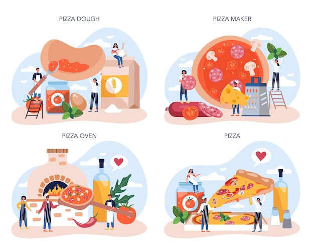 Pizza maker concept set