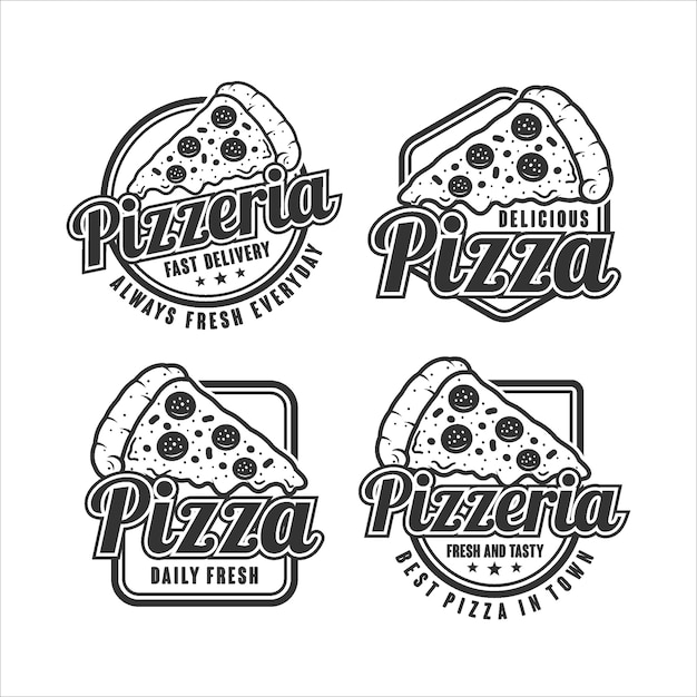 Pizzeria logo sammlung