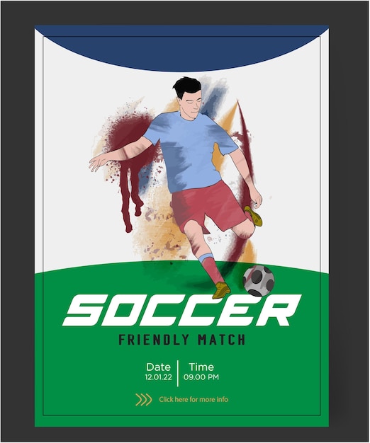 Vektor plakat des fußballturniers