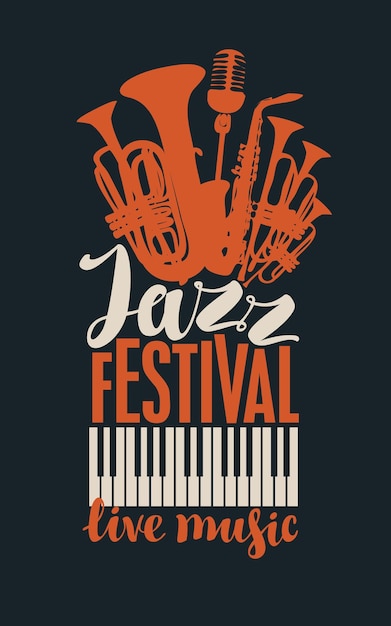 Plakat für jazzmusikfestival