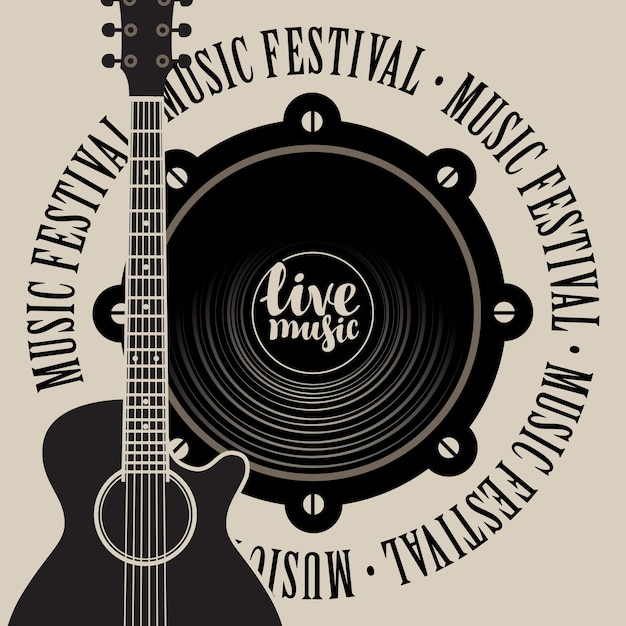 Plakat für live-musikfestival