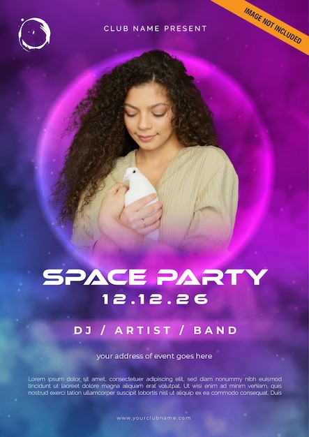 Plakat Space Party Club