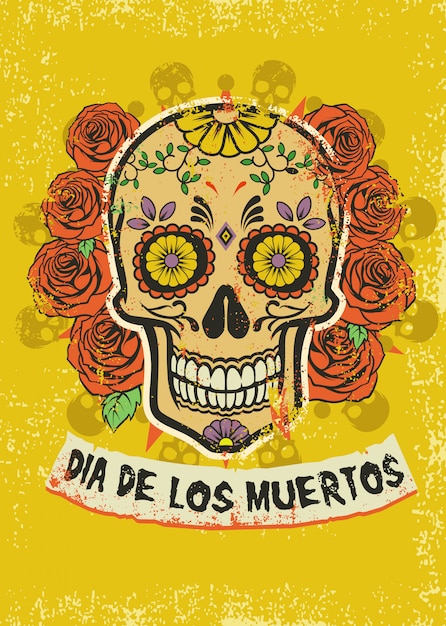Plakat von Dia de los Muertos
