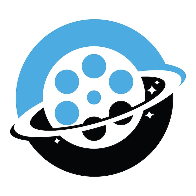 Planet-film-vektor-logo-design