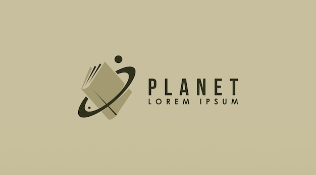 Planet logo design konzept vorlage vektor