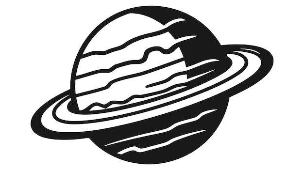 Vektor planet logo design vektorillustration isoliert auf weißem hintergrund