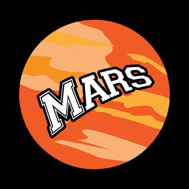 Planet mars-t-shirt-design