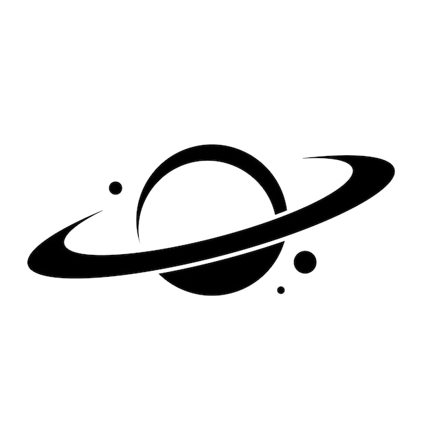 Planet Saturn-Logo-Vektor-Illustrationsdesign Planet-Logo-Vorlage Space-Logo-Vektor