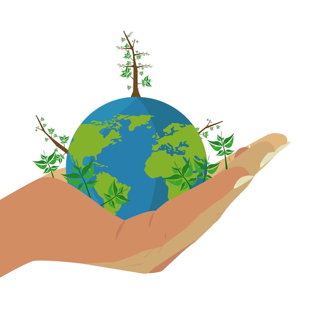 Planeten in der Hand