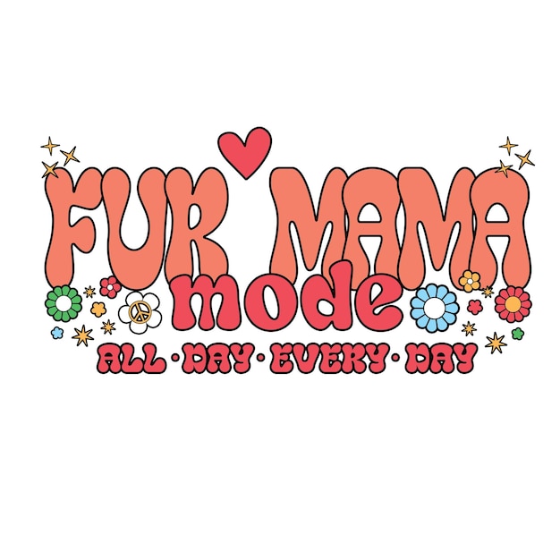 Vektor plant mom mothers day svg t-shirt vektor-design für mütter