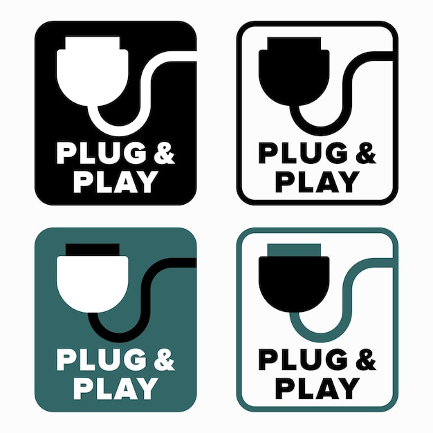 Plug-and-play-hinweisschild