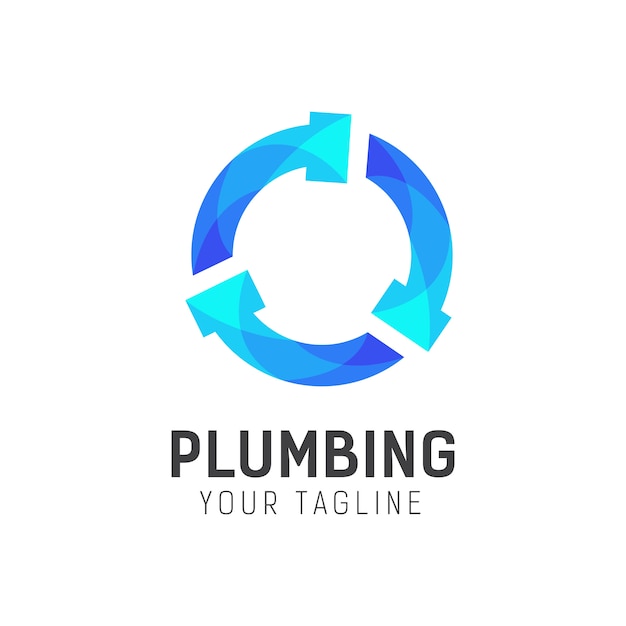 Plumbing logo design-vorlage