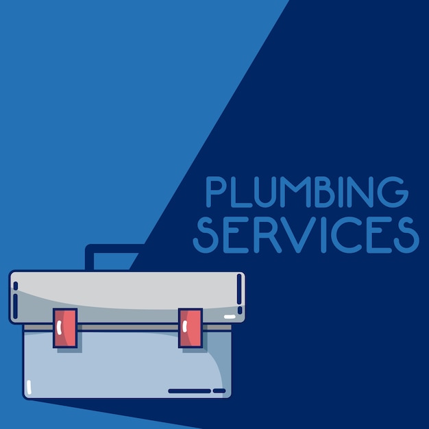 Plumbling service-konzept