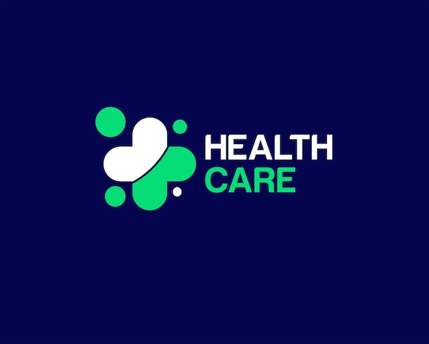 Vektor plus gesundheits-logo-designs für klinik- oder krankenhausschilder und medizinische dienstleistungen