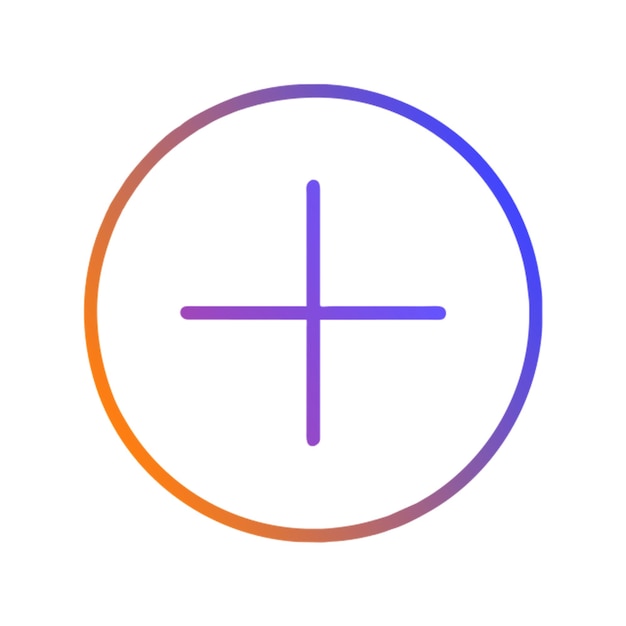 plus Umrissgradient des Symbols