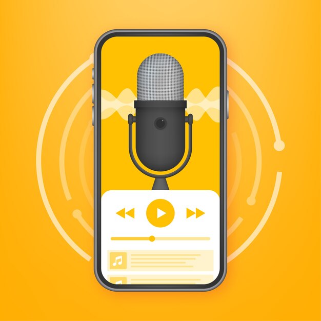 Podcast app illustration