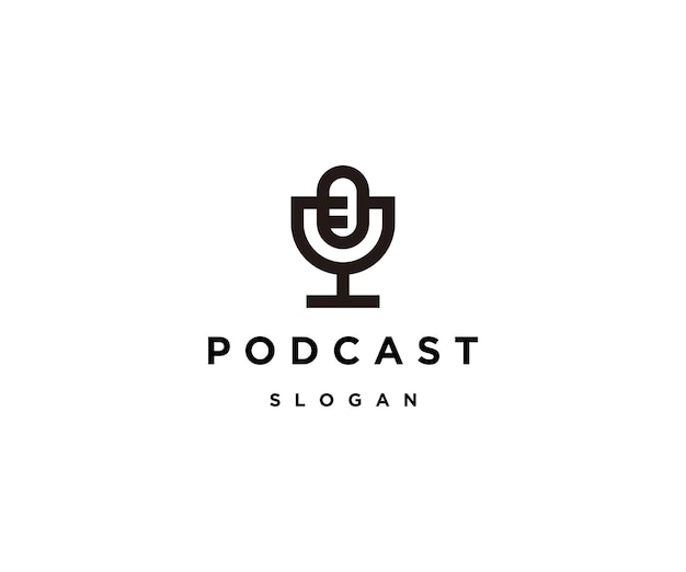 Podcast-logo-icon-design-vorlagenvektor