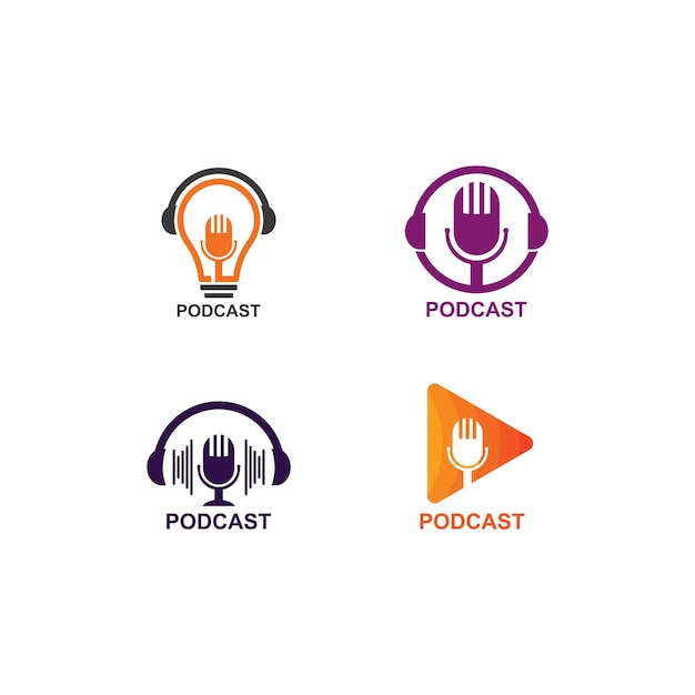 Podcast-logo-vektor-symbol-illustration