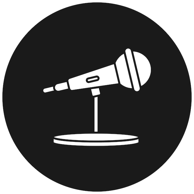 Podcast-vektor-symbol kann für nachrichten- und medien-symbole verwendet werden