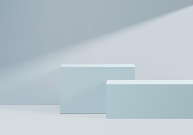 Podium-Display-Produkt mit geometrischer Form, Hintergrundsockel-Rendering für kosmetische Plattform