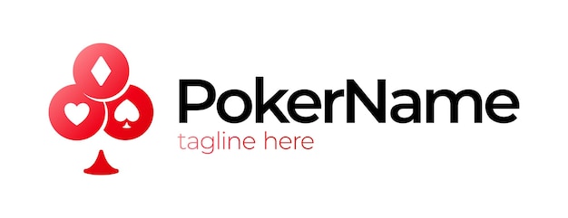 Poker Card Symbol Game Logo.