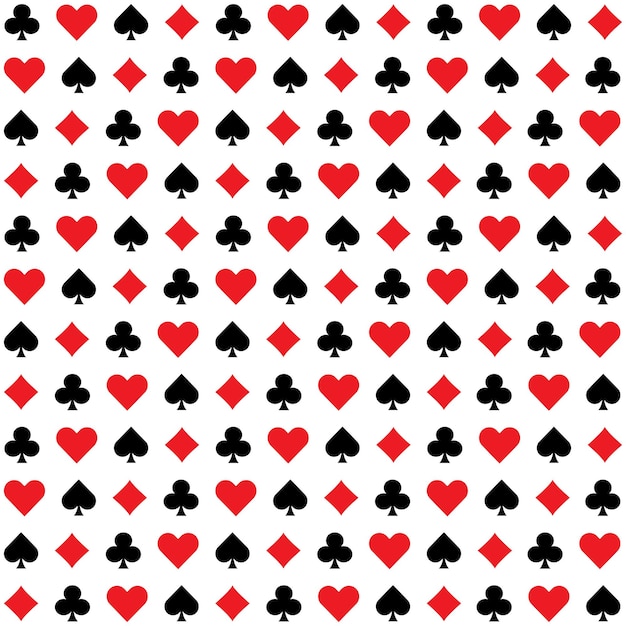 Vektor poker nahtlose illustration nahtlose muster tapete hintergrund vektor illustration