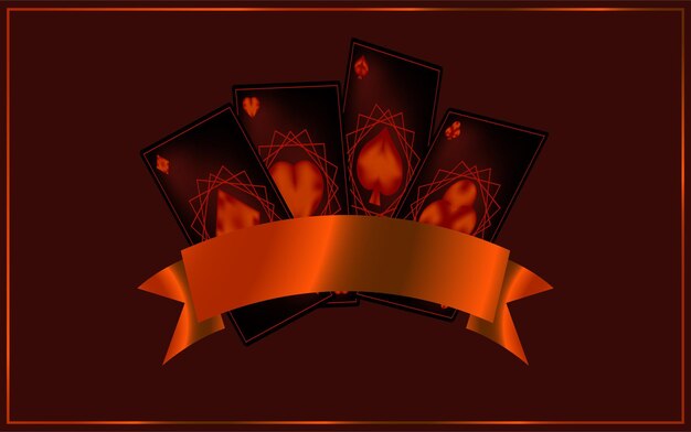 Vektor poker rot kasino blackjack glücksspiel hintergrund spiel glück sport