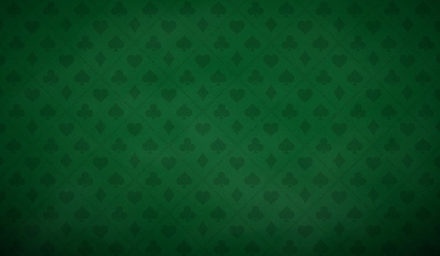 Vektor poker tisch hintergrund in grüner farbe