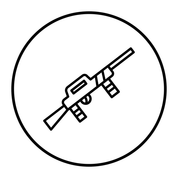 Vektor police gun vector illustration (vektorbild für polizeiaffen)