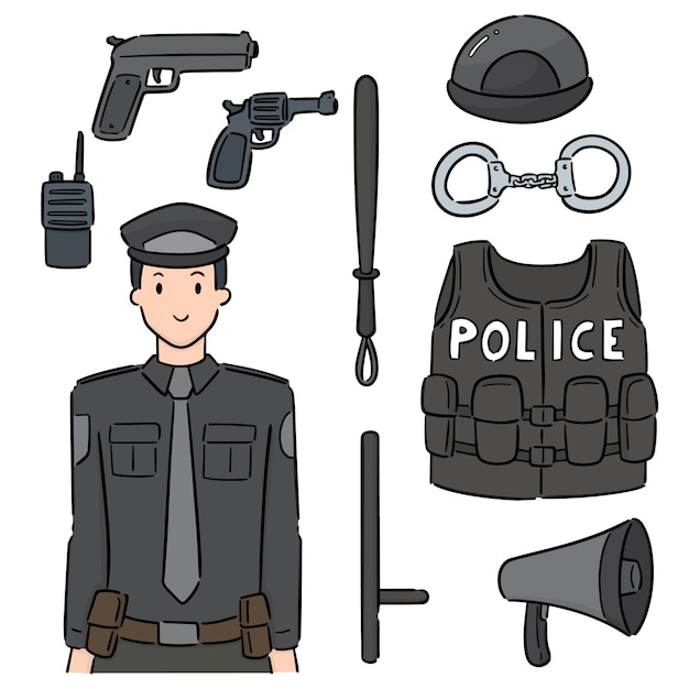 Polizei und Ausrüstung