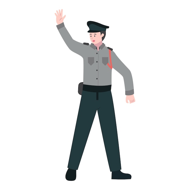 Polizeicharakterveranschaulichung