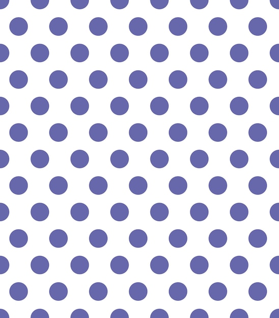 Polka Dots nahtloses Muster, sehr peri lila Farbtrend 2022