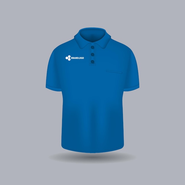 Vektor polo-t-shirt-design-mockup-vorlage