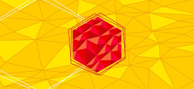 Polygonaler hintergrund bunte geometrische helle bannervorlage vektorillustration