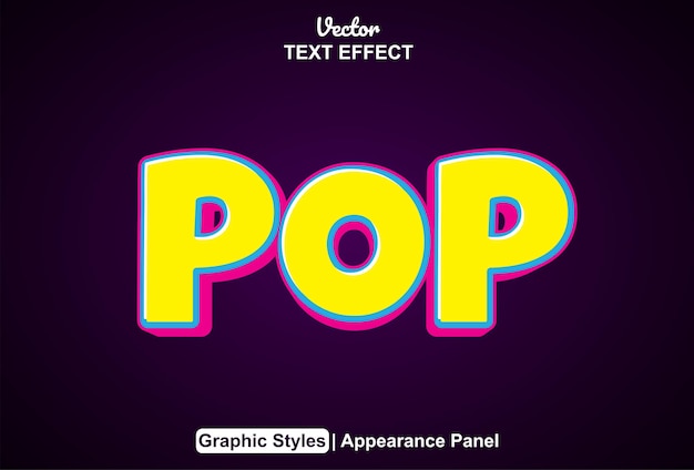 Pop-Art-Texteffekt mit Grafikstil und bearbeitbar