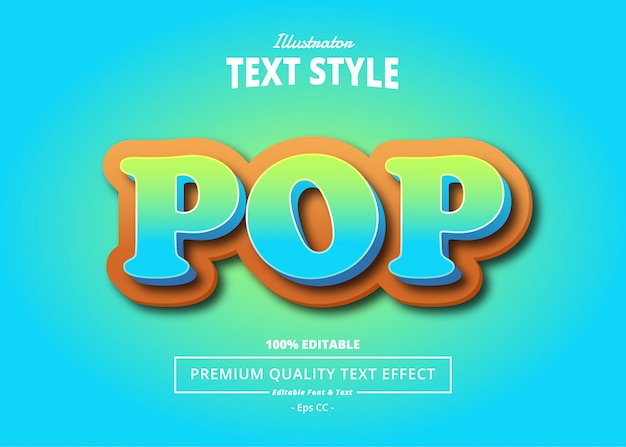 Pop-text-effekt