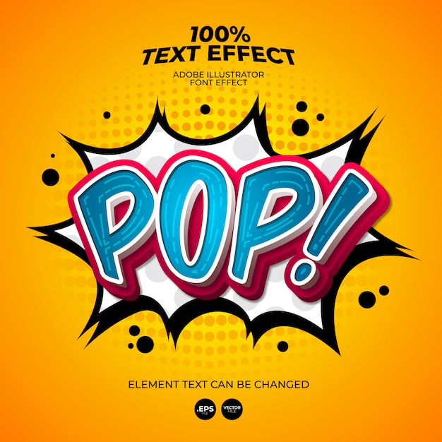 Pop-text-effekt